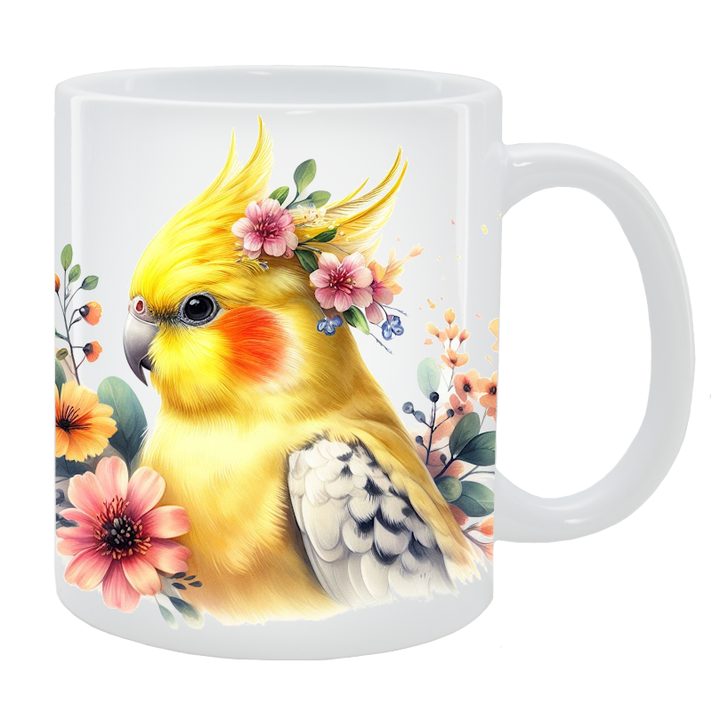 Kubek Papuga Nimfa - Kolekcja Floral